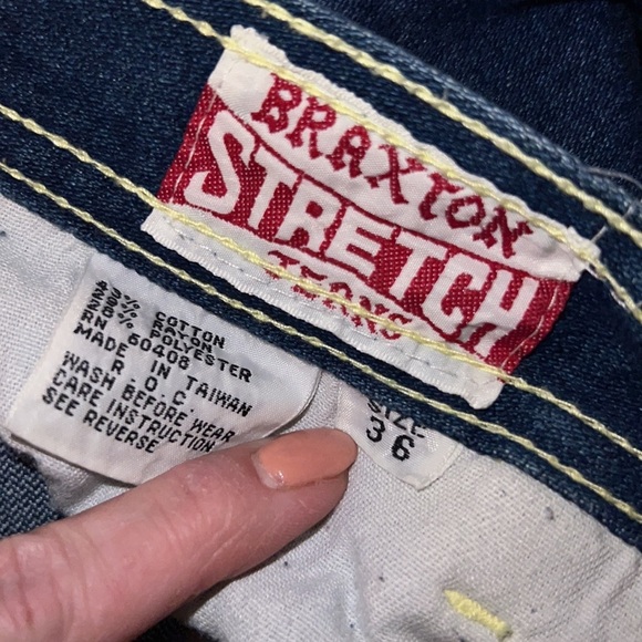 BRAXTON VTG 70’s 80’s Stretch Jeans Women's Dark Wash Sz.36 - Picture 11 of 11